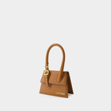 Jacquemus Le Chiquito Moyen Boucle 中号红色皮质斜挎包