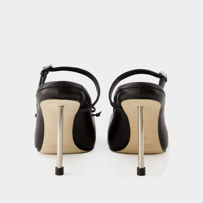 Les Chaussures Ballet Pumps - Jacquemus - Leather - Black