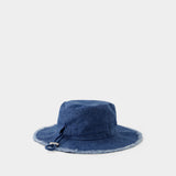 Le Bob Artichaut 蓝色棉质牛仔水桶帽