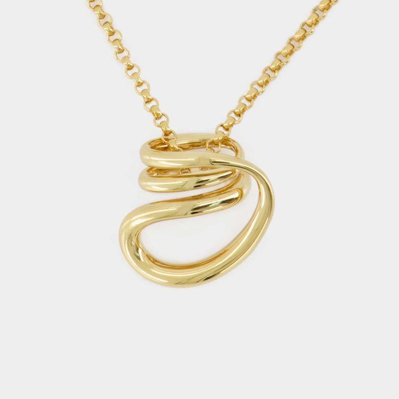 Small Round Trip Pendant Necklace - Charlotte Chesnais - Vermeil - 18K