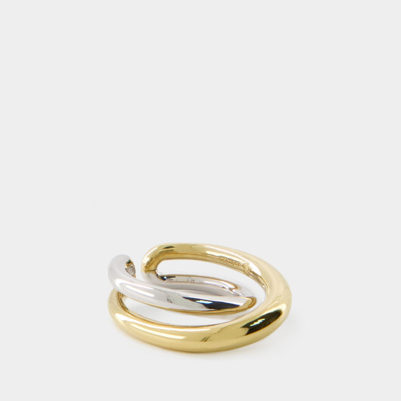 Charlotte Chesnais Initial Ring 金银双色首字母C型戒指