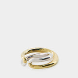 Charlotte Chesnais Initial Ring 金银双色首字母C型戒指