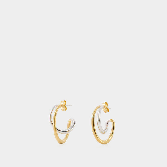 Bo Mini Earrings - Charlotte Chesnais - Silver/Gold - Gold