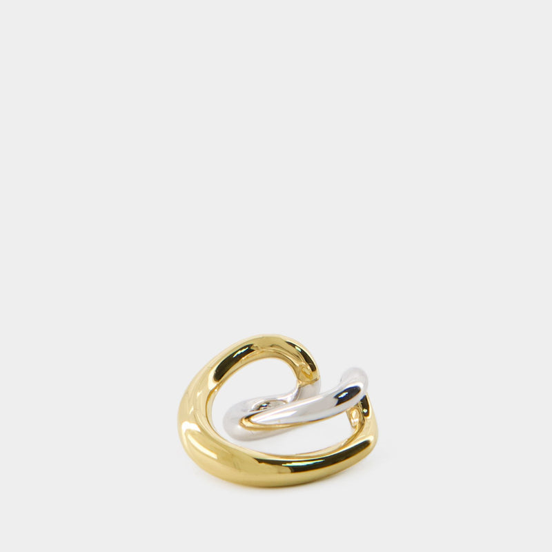 Charlotte Chesnais Initial Ear Cuff金银双色首字母C型耳骨夹