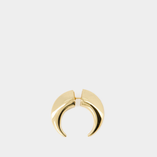 Regenerated Single Moon 金属耳环