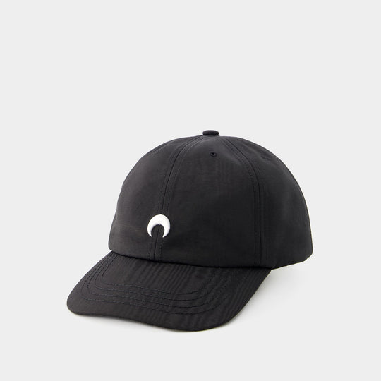 Regenerated Moire 黑色粘胶鸭舌帽