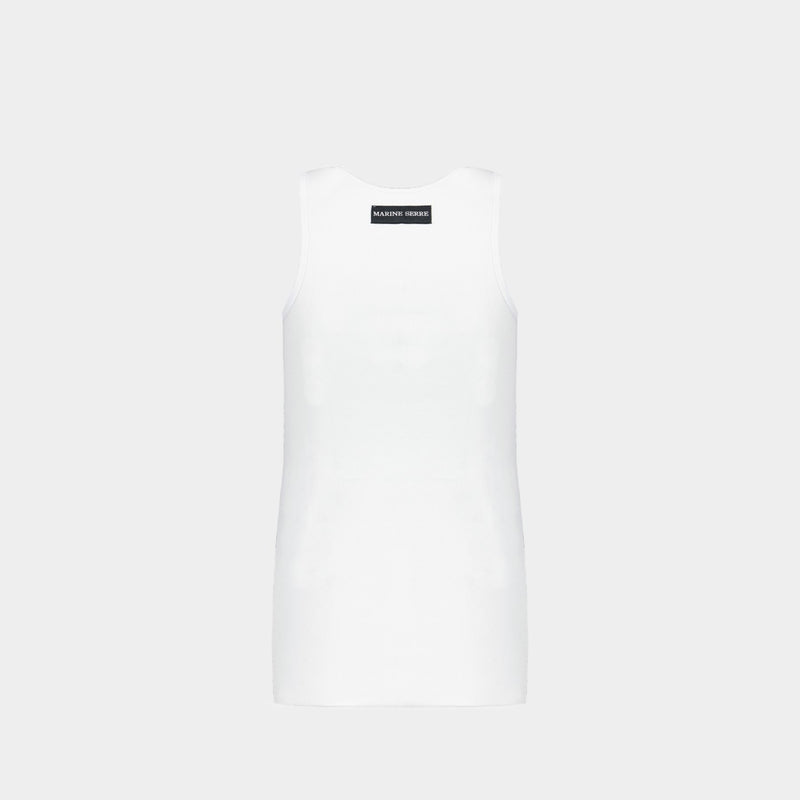 Tank Top - Marine Serre - White - Cotton