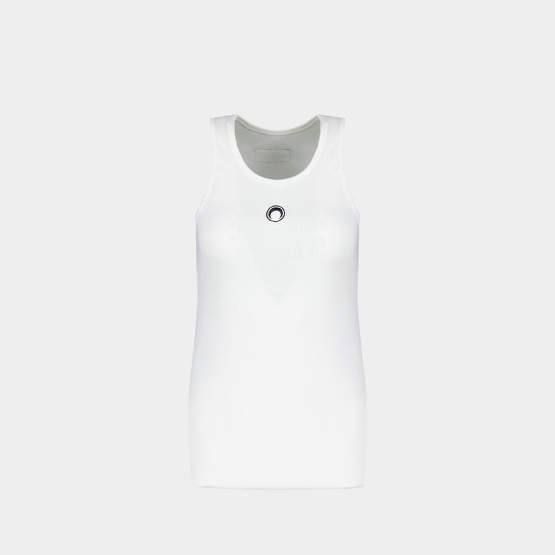 Tank Top - Marine Serre - White - Cotton