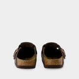 Birkenstock Boston Mules 皮质穆勒勃肯鞋