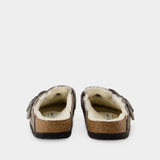 Birkenstock Boston Mules 羊毛穆勒勃肯鞋