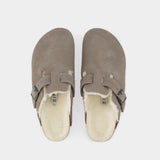 Birkenstock Boston Mules 羊毛穆勒勃肯鞋