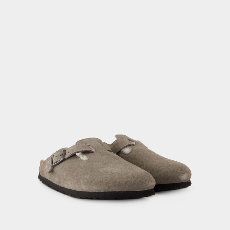 Birkenstock Boston Mules 羊毛穆勒勃肯鞋