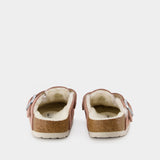 Birkenstock Boston Mules 羊毛穆勒勃肯鞋