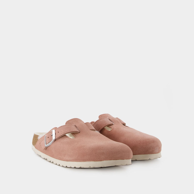 Birkenstock Boston Mules 羊毛穆勒勃肯鞋