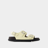 Cannes Sandals - Birkenstock - Leather - Beige