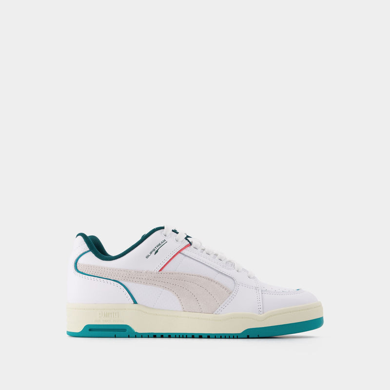 彪马 Puma Slipstream Lo Retro 黑色光面牛皮运动鞋