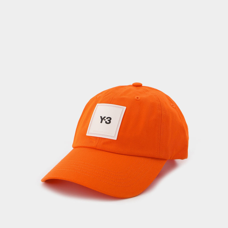 Y-3 Sql Cap 橘色帆布棒球帽