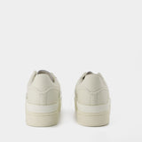 合]Y-3Hicho白色光面牛皮运动鞋