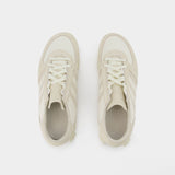 Y-3 Marathon白色光面牛皮运动鞋