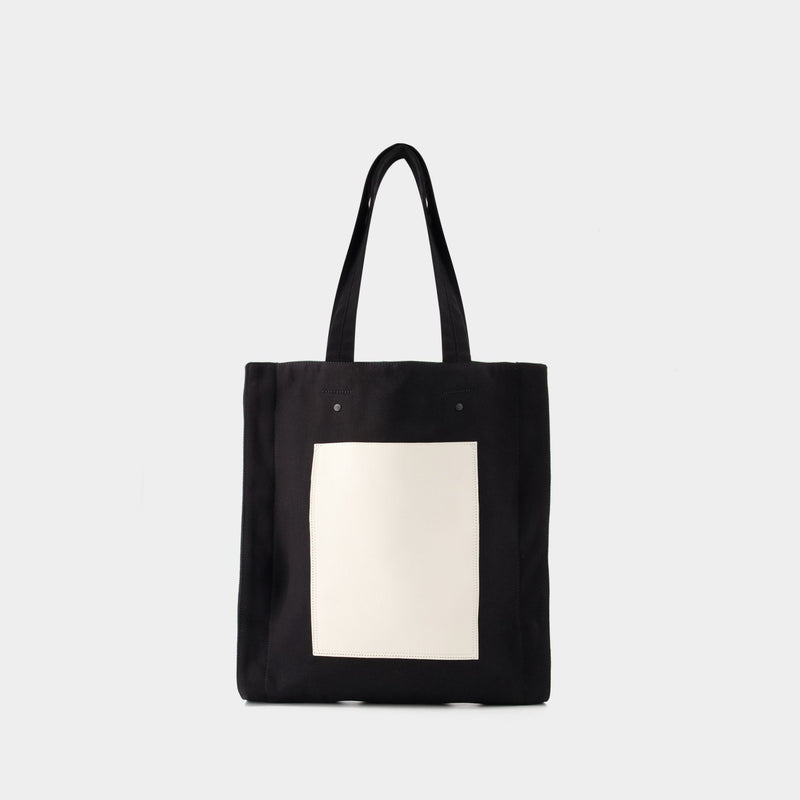 Y-3 Lux Tote 黑色棉质涤纶手提包