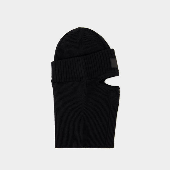 Y-3 Beanie 羊毛黑色针织头套帽