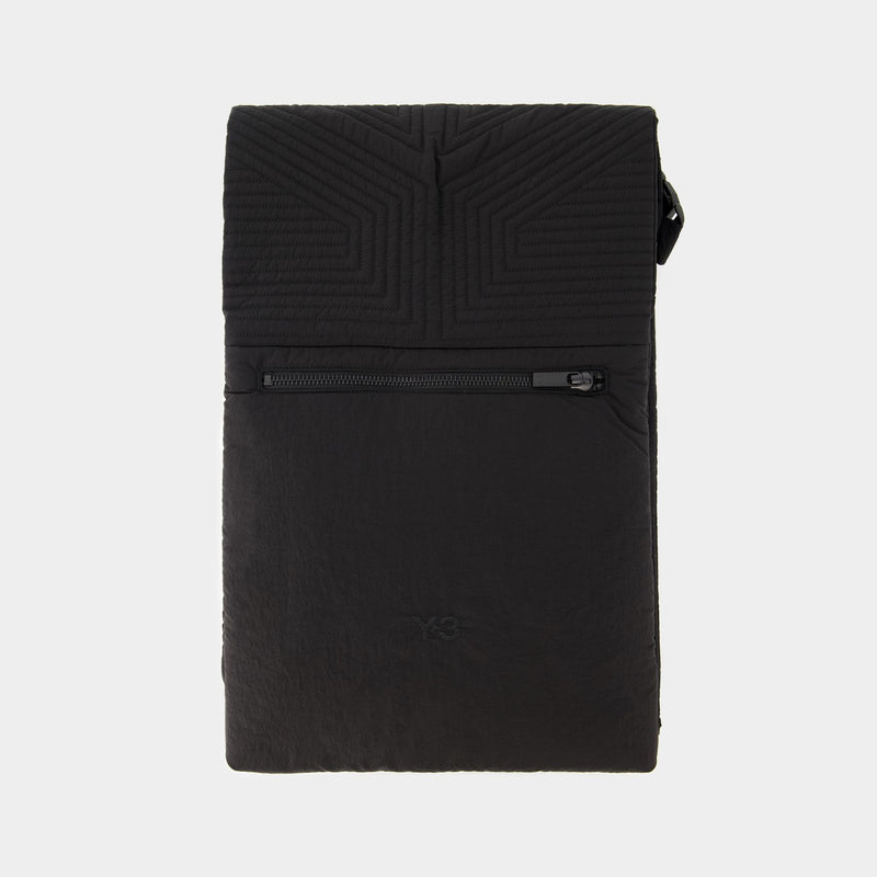 Y-3 Q Scarf 黑色混纺围巾