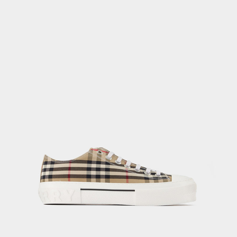 Lf Tnr Jack L Low Sneakers - Burberry - Beige - Cotton