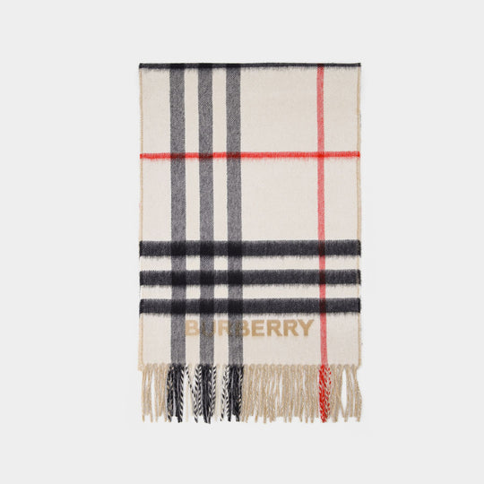 多色格纹羊绒围巾