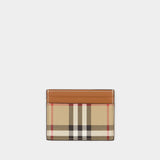 Burberry LS Sandon 米色皮质卡包