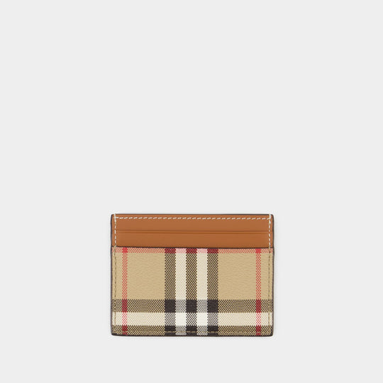 Burberry LS Sandon 米色皮质卡包