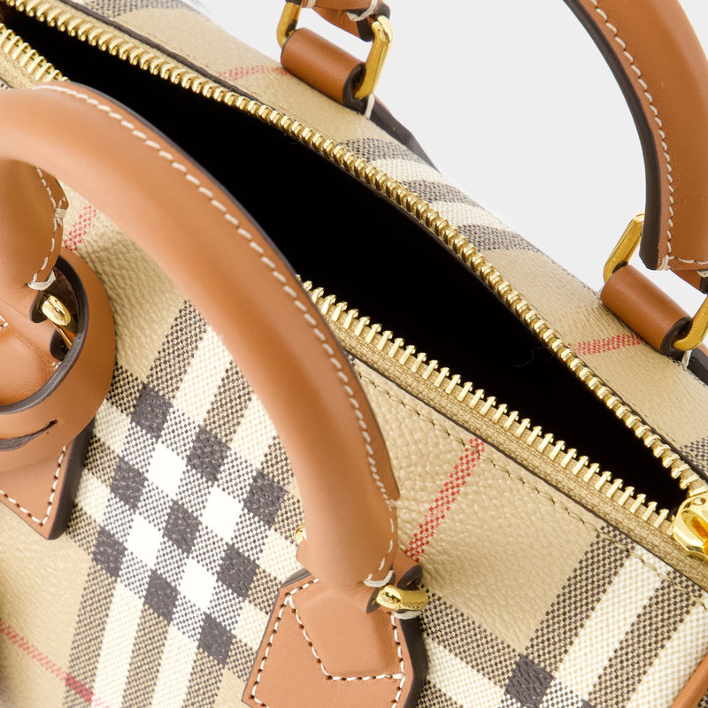 Bowling Bag - Burberry - Leather - Beige