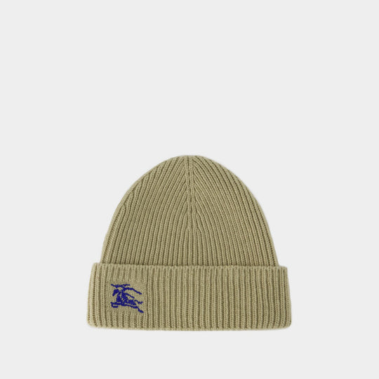 米白色羊毛毛线帽