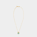 Amazonite Lena Charm Necklace 金色项链