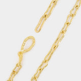 Molton Knot Link Necklace in plated gold