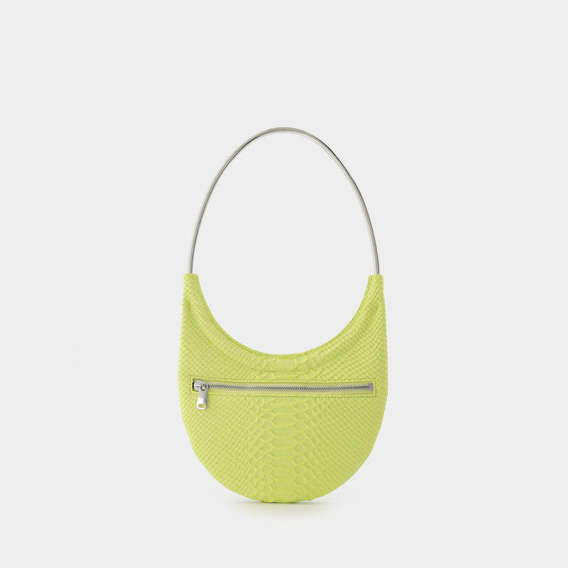 Ring Swipe Bag in Yellow Leather