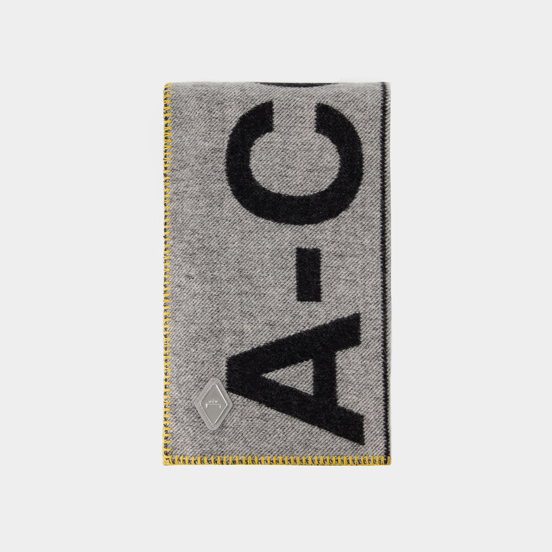 A COLD WALL Large Logo Scarf 黑色羊毛大徽标围巾