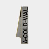 A COLD WALL Large Logo Scarf 黑色羊毛大徽标围巾