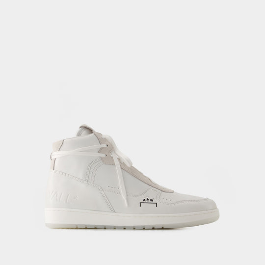 A COLD WALL Luol Hi Top 白色粒面小羊皮运动鞋 男士