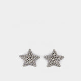 Star earrings 银色金属耳环