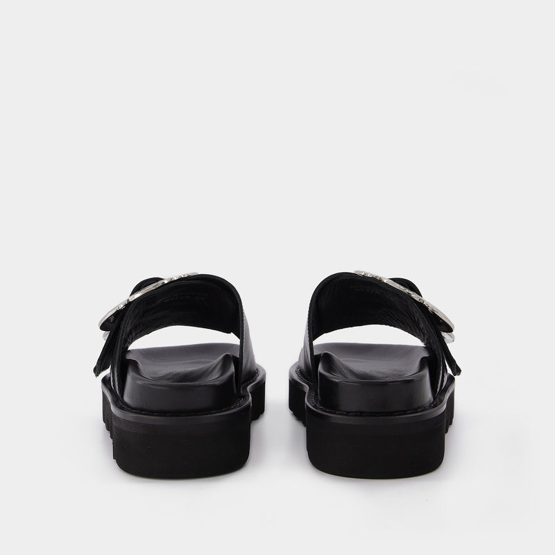 Toga Pulla Sandals 皮质凉鞋棕色