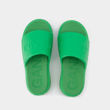 Ganni Sporty Mix 植鞣皮 休闲运动鞋 舒适厚底凉鞋