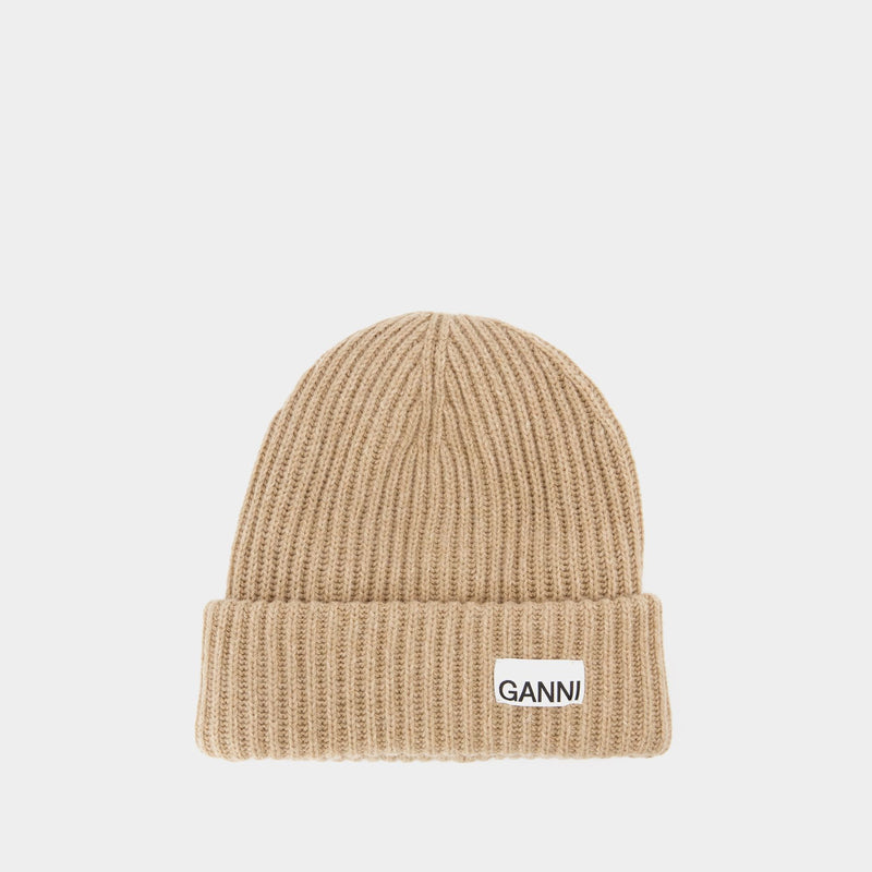 Ganni Ribbed 羊毛帽