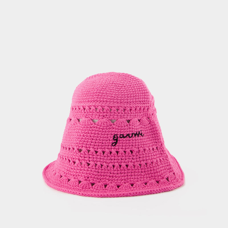 Ganni Crochet Bucket Hat 编织水桶帽