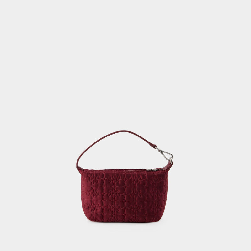 Butterfly Small Bag - Ganni - Synthetic - Burgundy