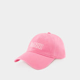 Logo 粉色棉质鸭舌帽