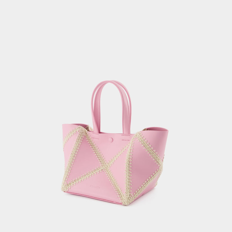 The Origami Mini  - Nanushka - Pink/Cream - Leather Vegan