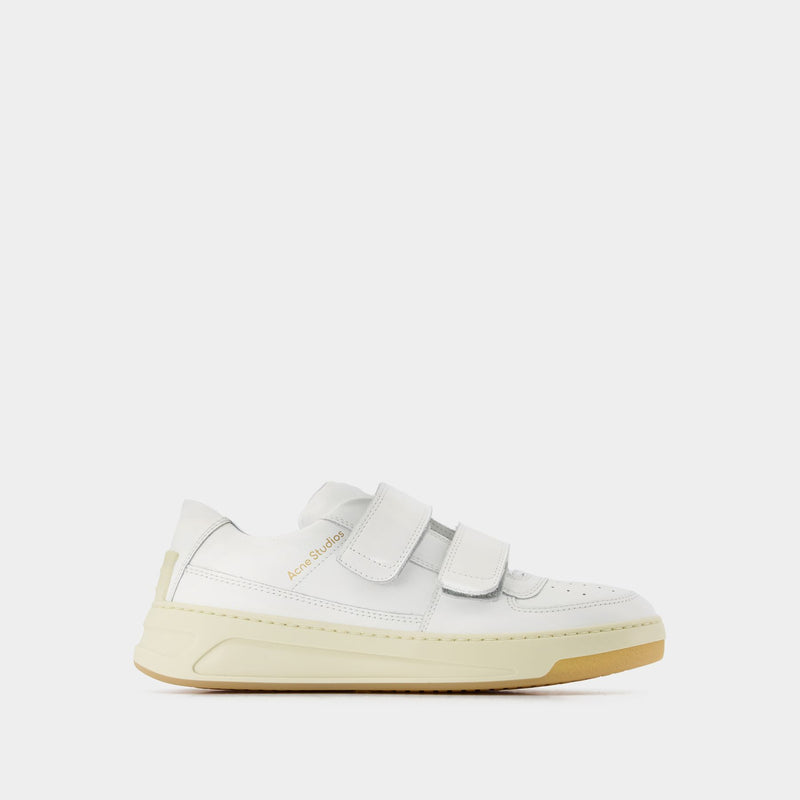 Perey Friend Sneakers - Acne Studios - White - Leather