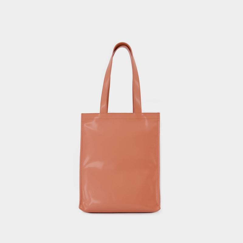 Logo Portrait Shopper Bag - Acne Studios - Leather - Salmon Pink