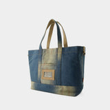 Fn-Ux Tote - Acne Studios - Nylon - Light blue/Beige