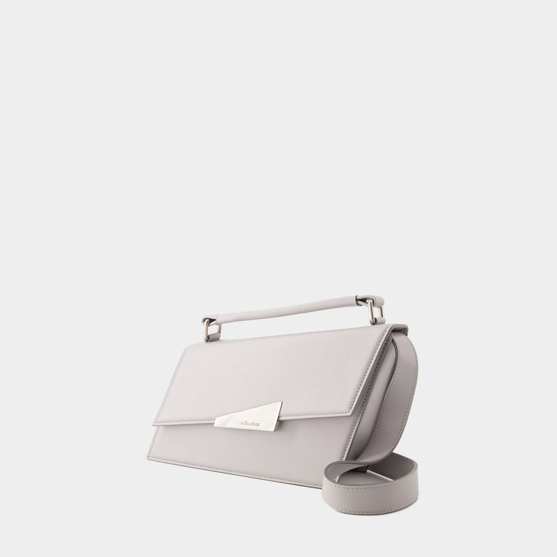 Distortion Mini Crossbody Bag - Acne Studios - Leather - Light Grey